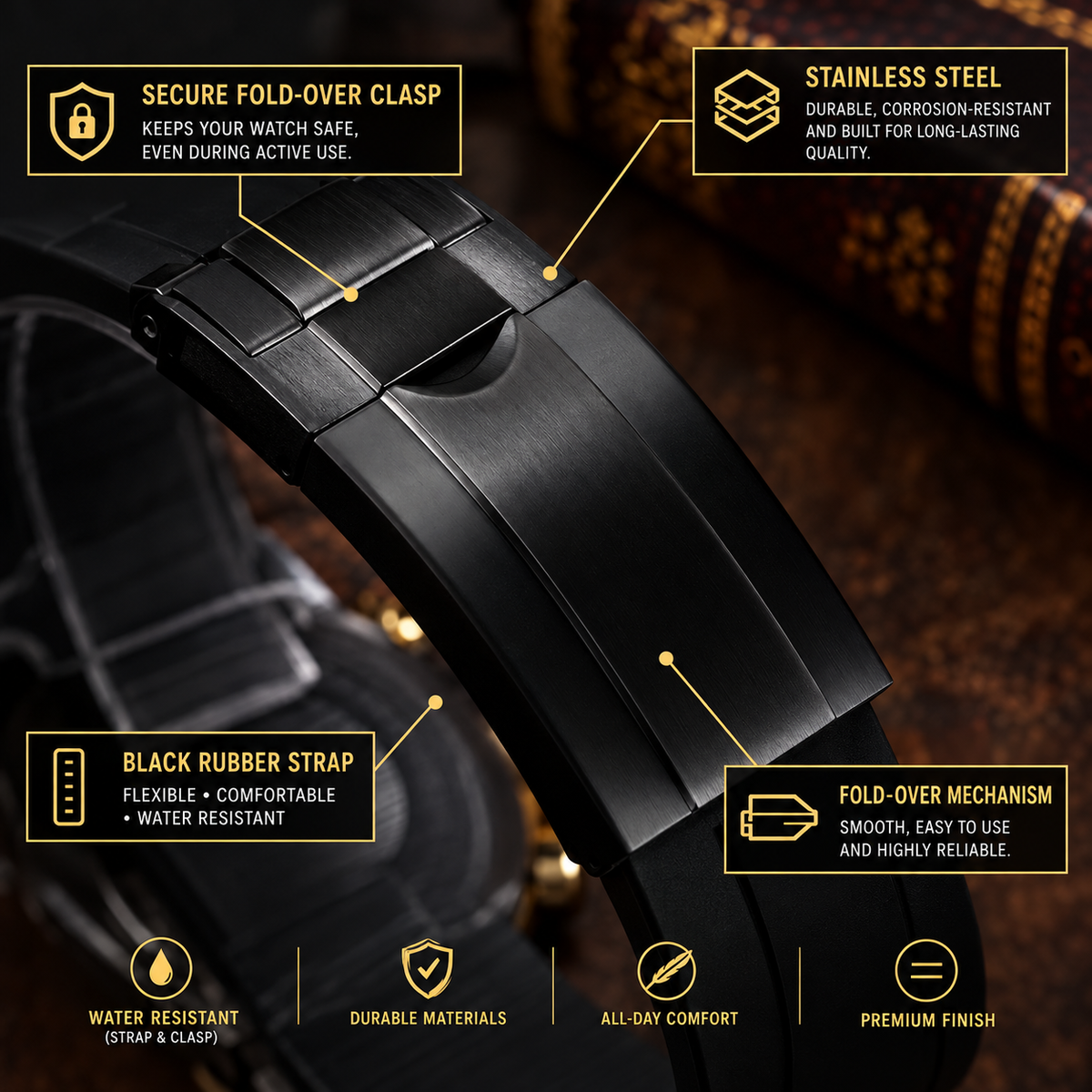 Custom Seiko Yellow Bumblebee Chronograph Mod Watch